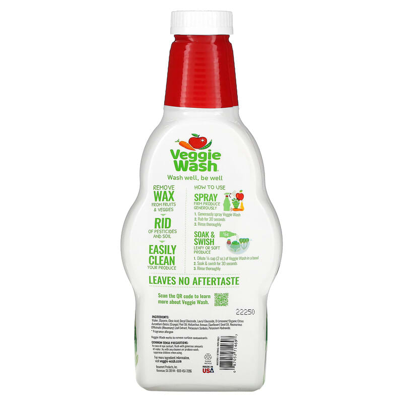 Veggie Wash Fruit and Vegetable Wash Refill/Soaker 32 fl.oz