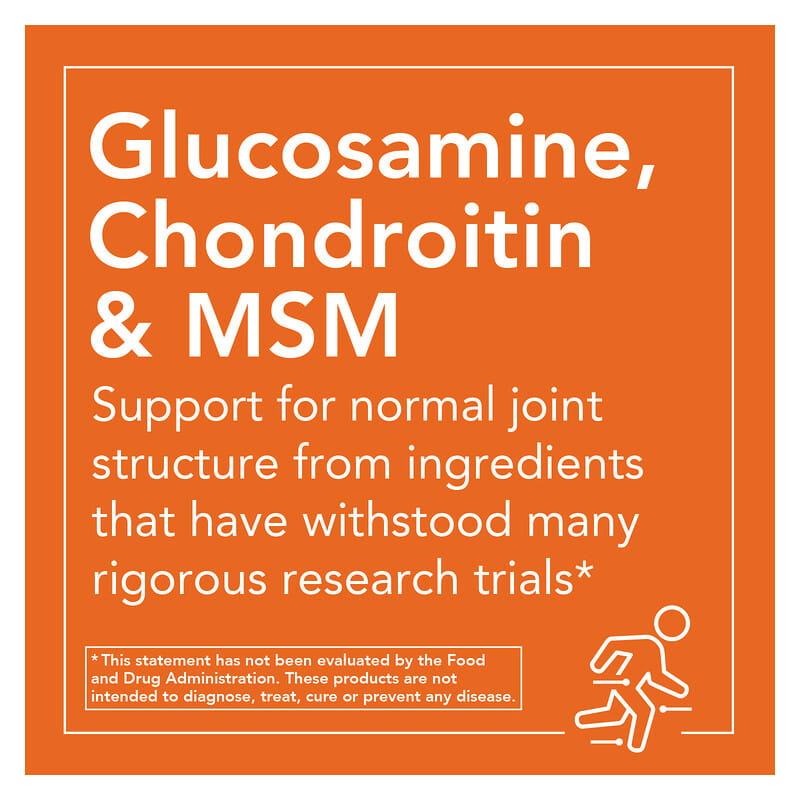 Now Glucosamine & Chondroitin plus MSM  180 vcaps