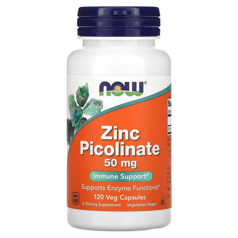 Now Zinc Picolinate (50mg)  120 vcaps