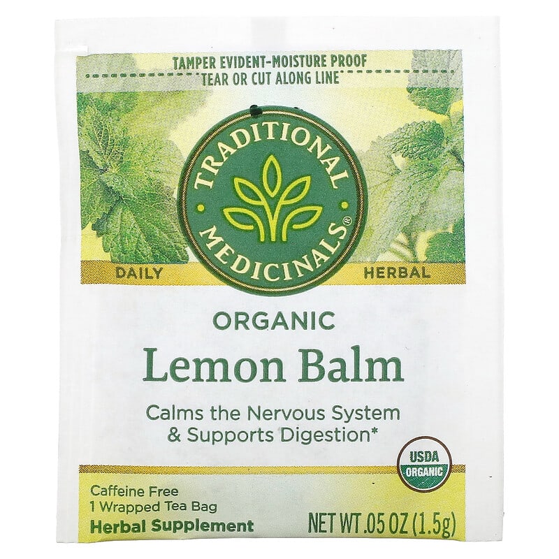 Traditional Medicinals Organic Herbal Tea Lemon Balm 16 pckts