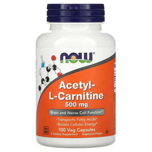 Now Acetyl-L Carnitine (500mg)  100 caps