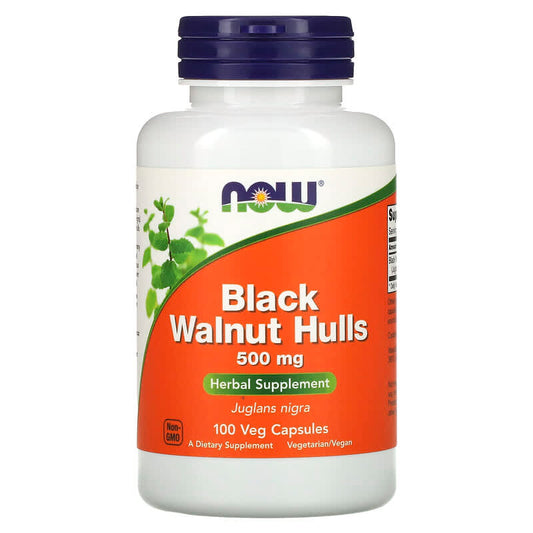 Now Black Walnut Hulls (500mg)  100 caps