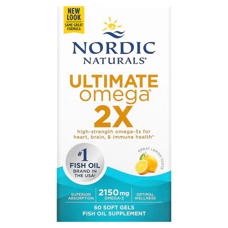 Nordic Naturals Ultimate Omega 2X Lemon 60 sgels