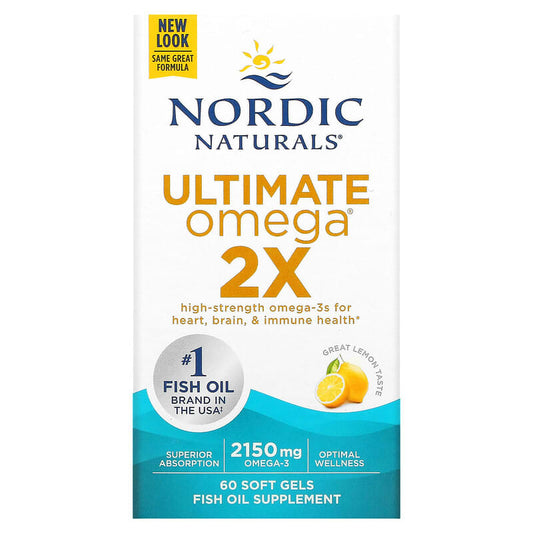 Nordic Naturals Ultimate Omega 2X Lemon 60 sgels