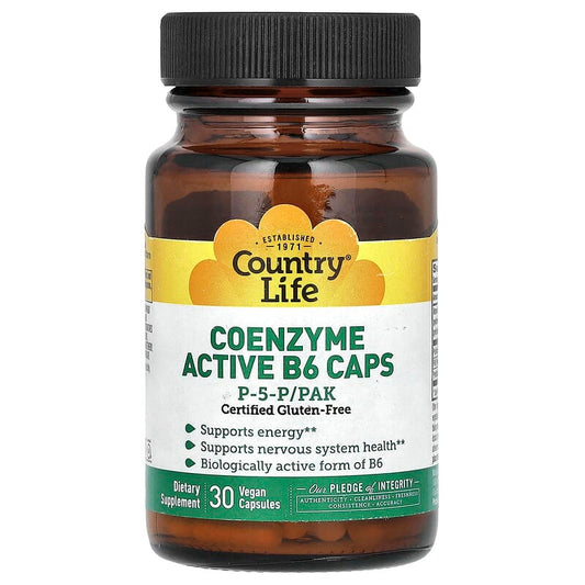 Country Life Active B-6 Caps  30 vcaps