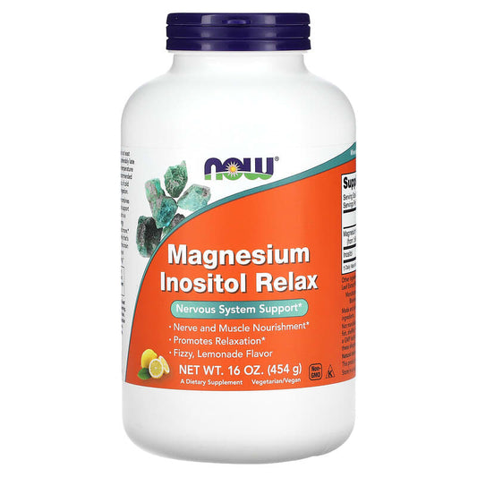 Now Magnesium Inositol Relax Lemonade 454 grams