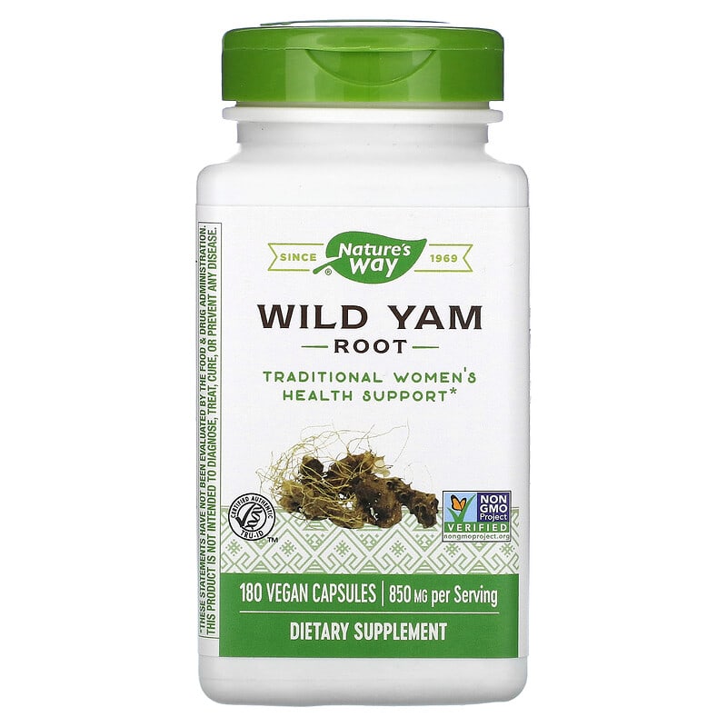 Nature's Way Wild Yam Root  180 vcaps