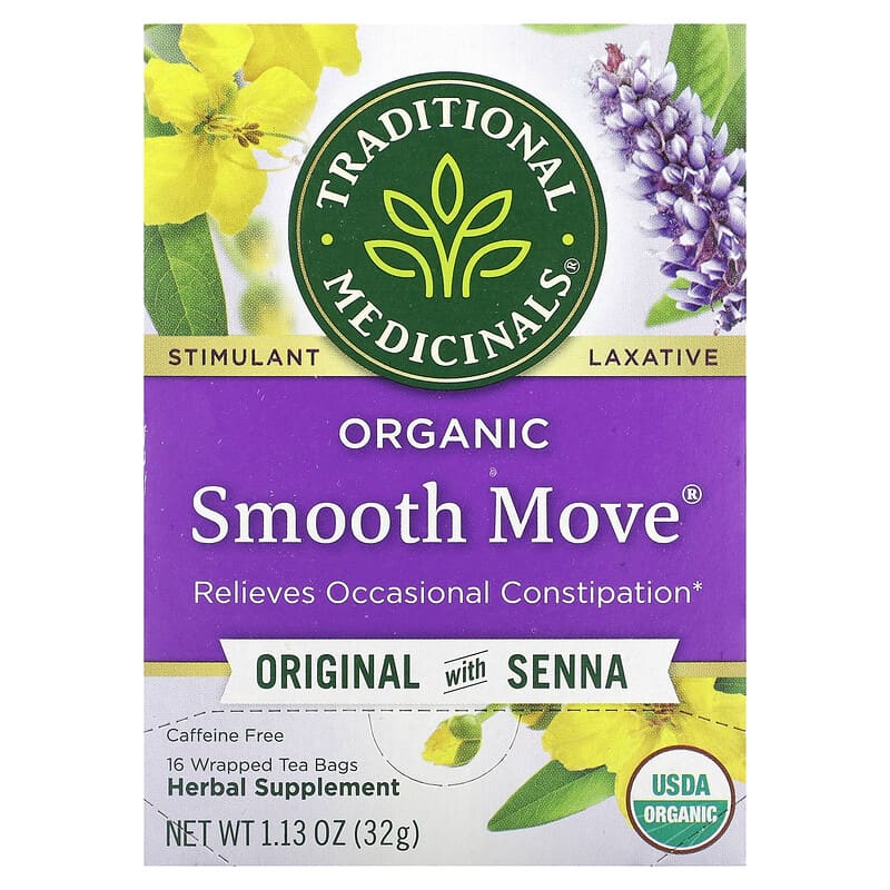 Traditional Medicinals Organic Laxative Tea Smooth Move 16 pckts