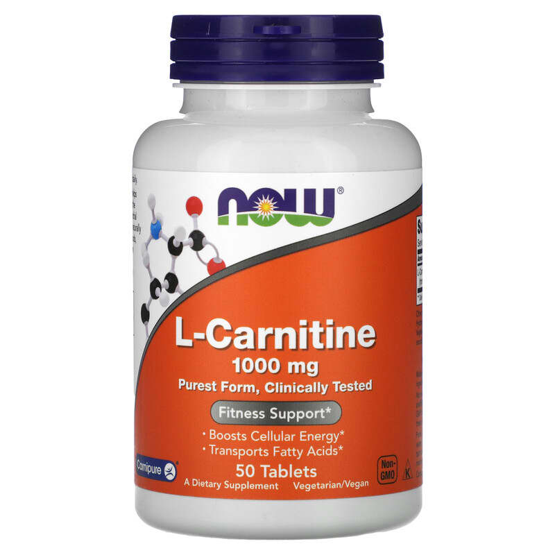 Now L-Carnitine (1000mg)  50 tabs