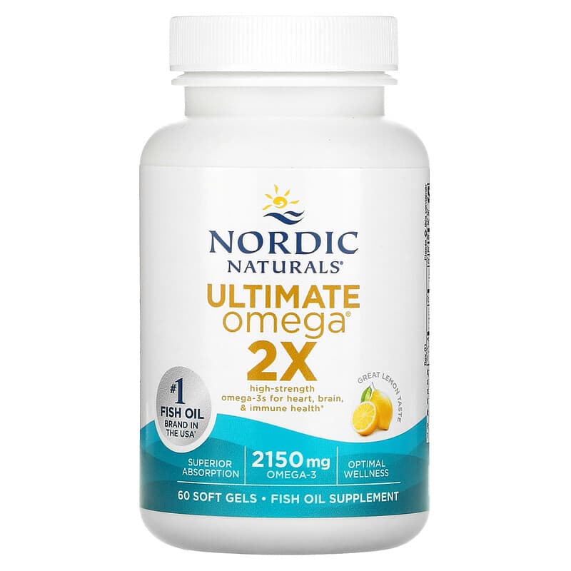 Nordic Naturals Ultimate Omega 2X Lemon 60 sgels