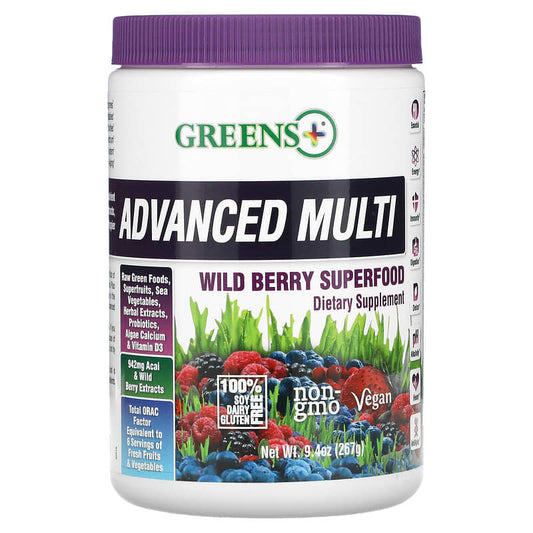 Greens Plus Advanced Multi Wild Berry Superfood 9.4 oz