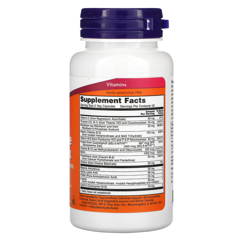 Now Co-Enzyme B-Complex  60 vcaps