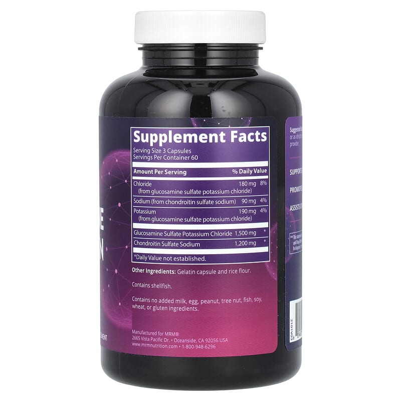 MRM Glucosamine Chondroitin (1500mg/1200mg)  180 caps