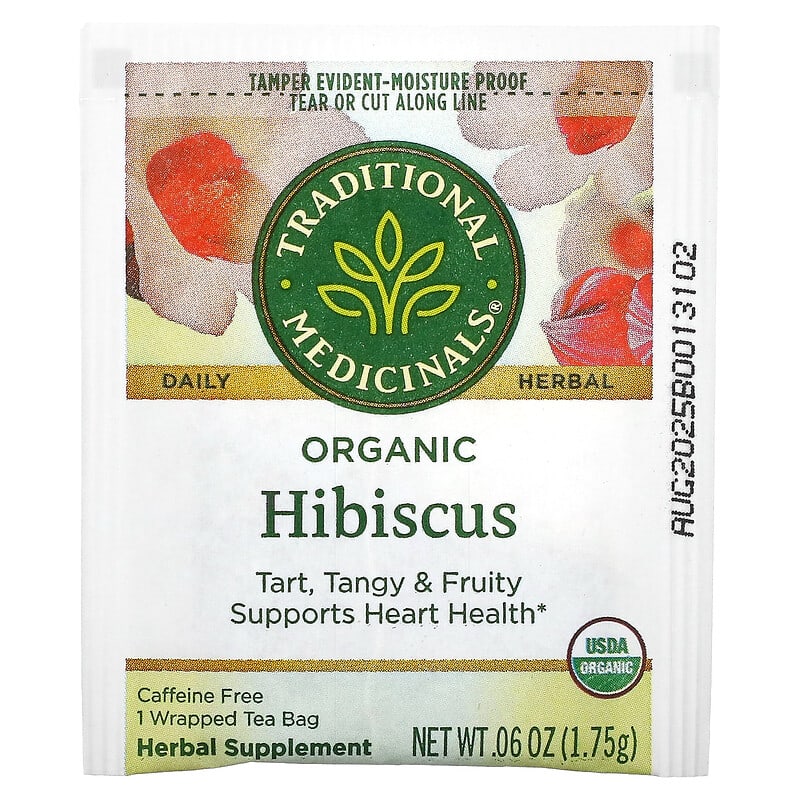 Traditional Medicinals Organic Herbal Tea Hibiscus 16 pckts