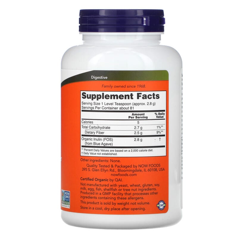 Now Inulin Powder  8 oz
