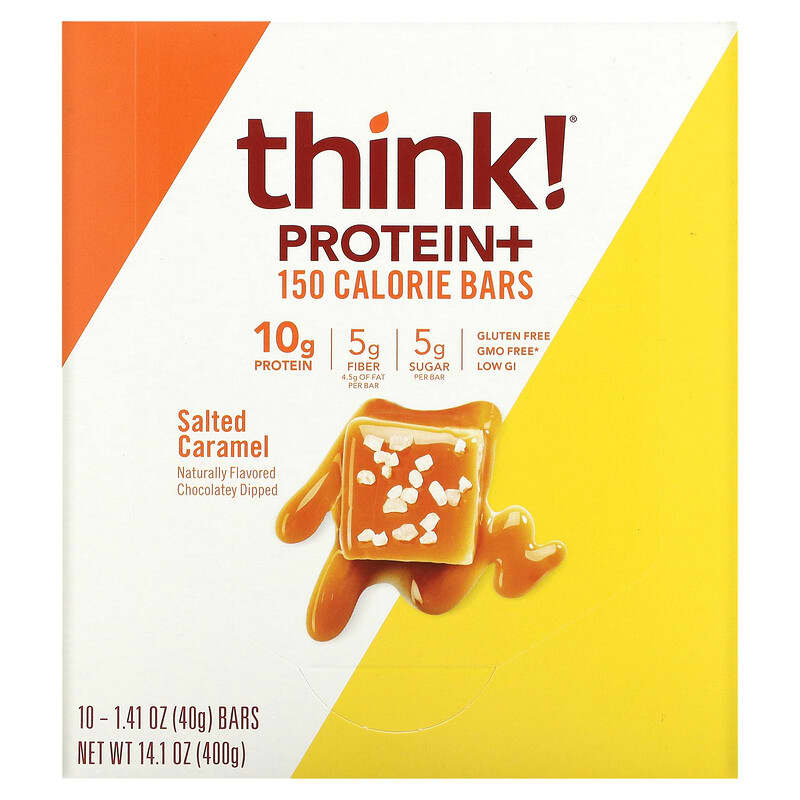 Think Thin Protein+ 150 Calorie Bar Salted Caramel 10 bars