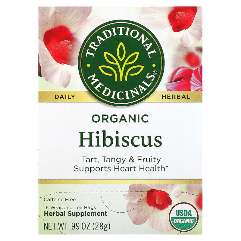 Traditional Medicinals Organic Herbal Tea Hibiscus 16 pckts