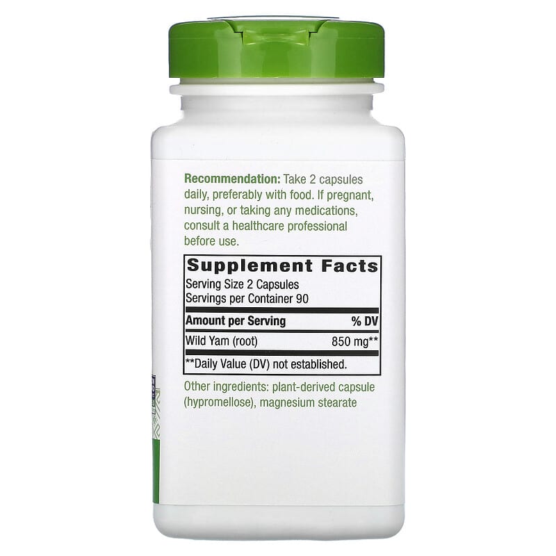 Nature's Way Wild Yam Root  180 vcaps