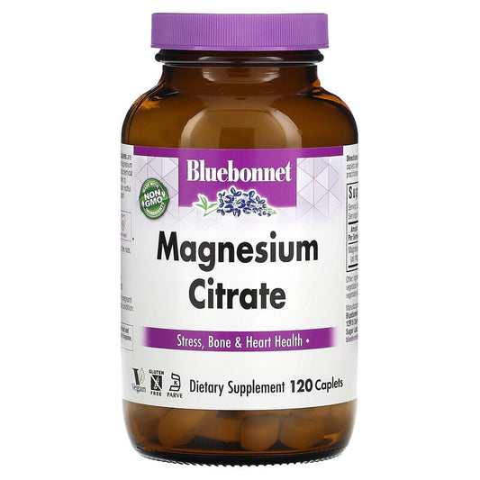 Bluebonnet Magnesium Citrate (400mg)  120 cplts