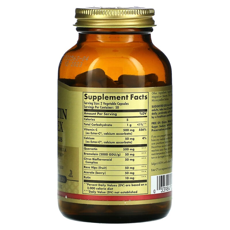 Solgar Quercetin Complex  100 vcaps