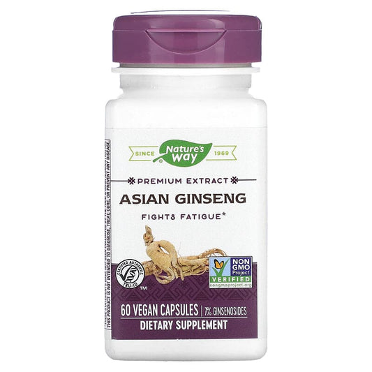 Nature's Way Asian Ginseng - Standardized Extract  60 vcaps