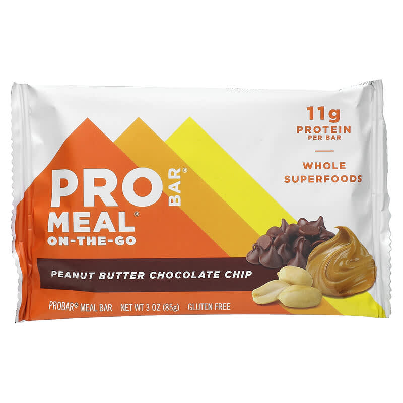 Pro Bar Meal On-the-Go Peanut Butter Chocolate Chip 12 bars