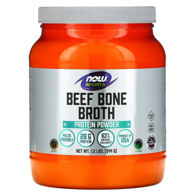 Now Beef Bone Broth Powder  1.2 lbs