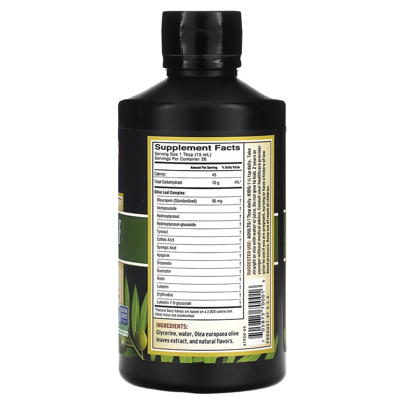 Barlean's Olive Leaf Complex Full Spectrum Liquid Peppermint 16 fl.oz