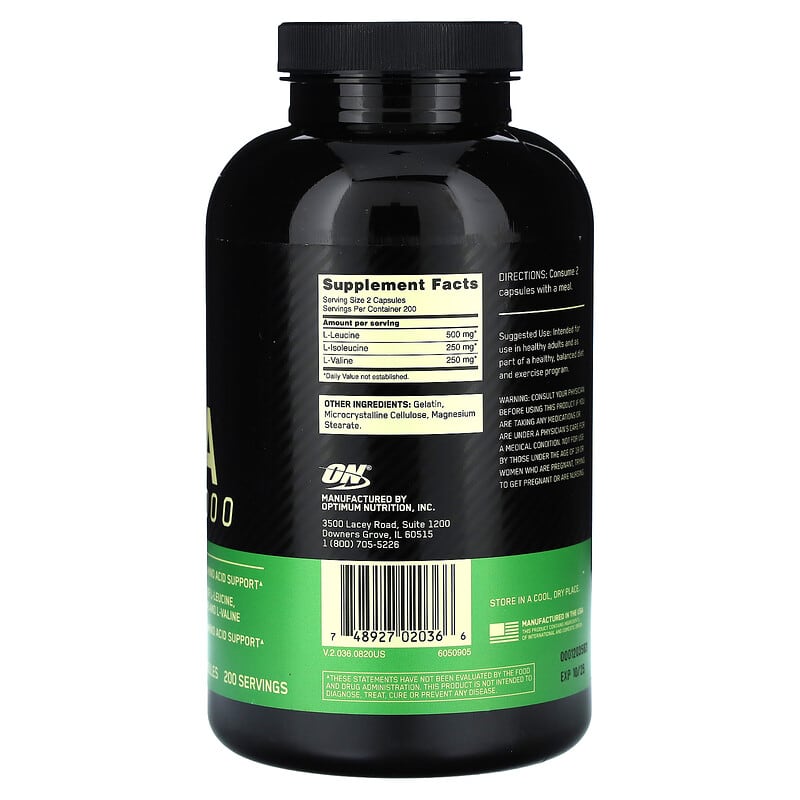 Optimum Nutrition BCAA 1000  400 caps