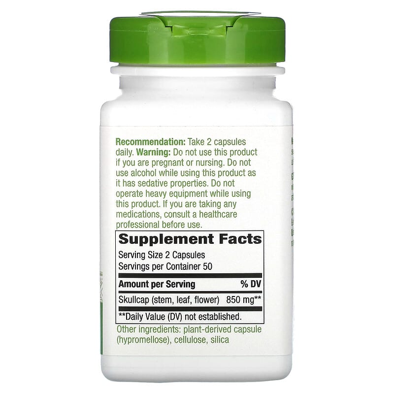 Nature's Way Scullcap Herb  100 vcaps