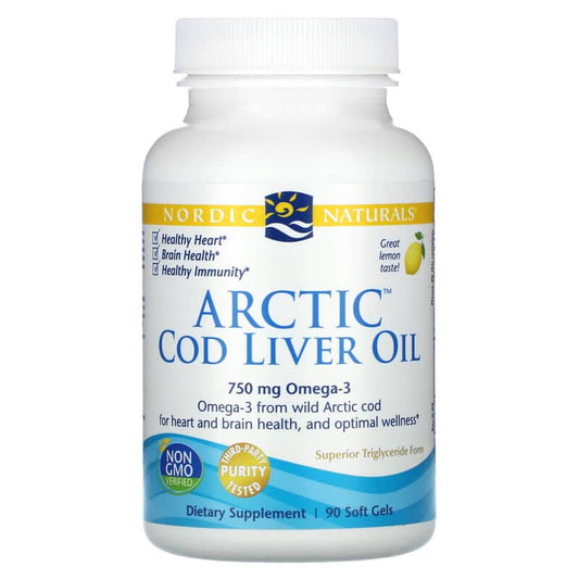 Nordic Naturals Arctic Cod Liver Oil Lemon 90 sgels