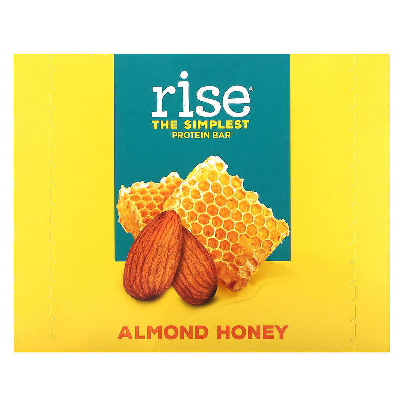 Rise Bar Rise Protein Bar Almond Honey 12 bars