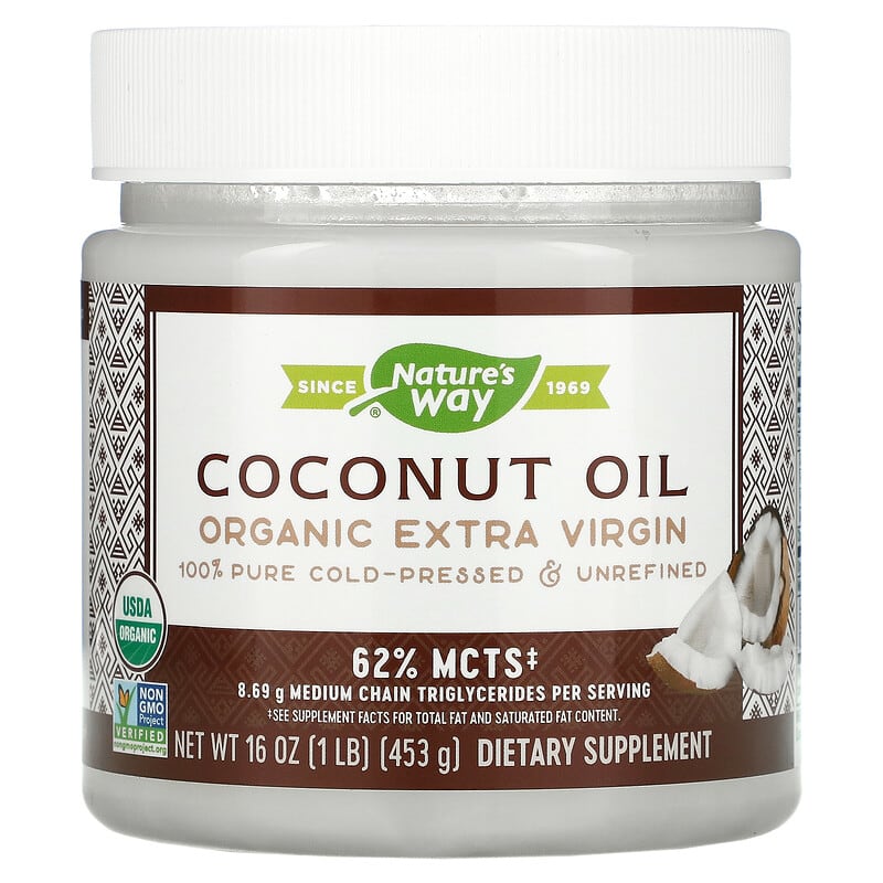 Nature's Way Pure Extra Virgin Coconut Oil (Organic)  16 oz