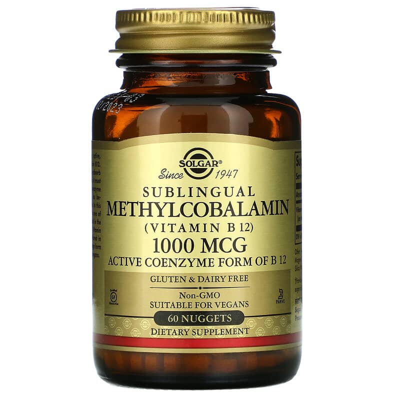 Solgar Sublingual Methylcobalamin (Vitamin B12) 1000 Mcg  60 tabs