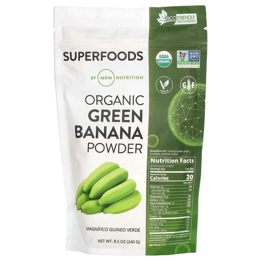 MRM Raw Organic Green Banana Powder  8.5 oz