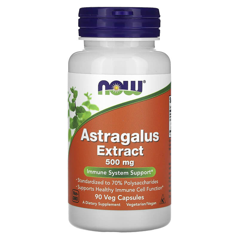 Now Astragalus Extract (500mg)  90 vcaps