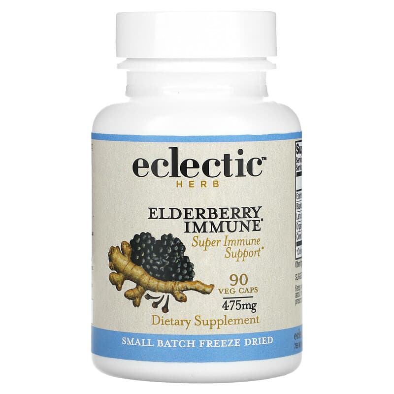 Eclectic Institute Fresh Freeze-Dried Traditional Elderberry  90 vcaps