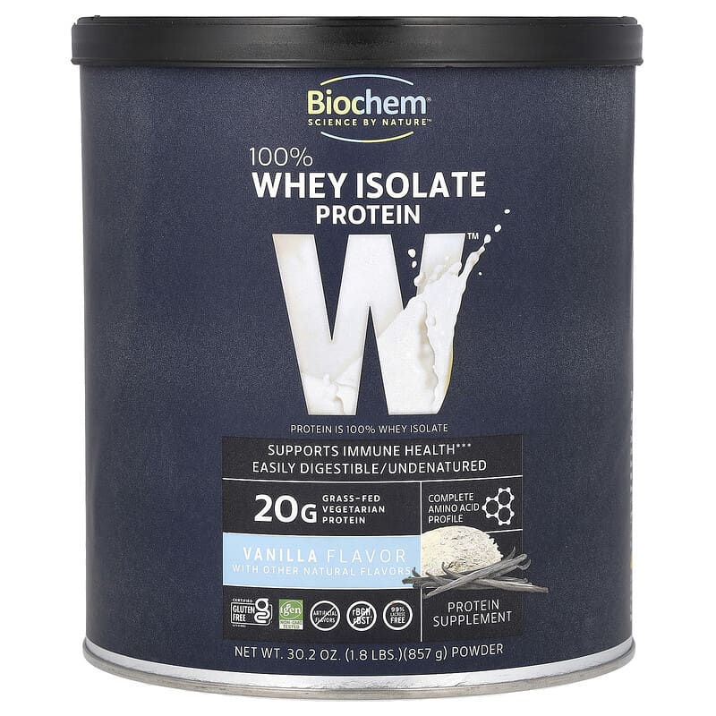Biochem 100% Whey Protein - All Natural Vanilla 857 grams