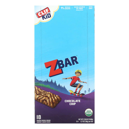 Clif Bar Z Bar for Kids Chocolate Chip 18 bars