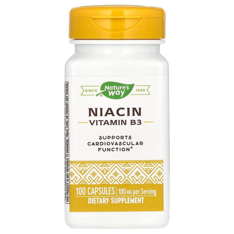 Nature's Way Niacin (100mg)  100 caps