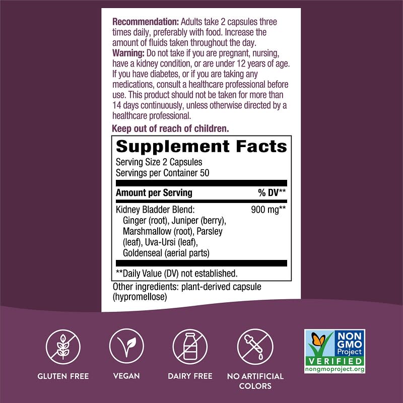 Nature's Way Kidney Bladder  100 vcaps