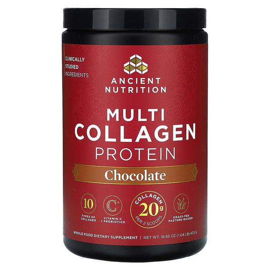 Ancient Nutrition Multi Collagen Protein Powder Chocolate 524 grams