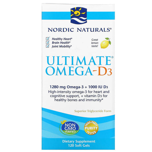 Nordic Naturals Ultimate Omega-D3 Lemon 120 sgels