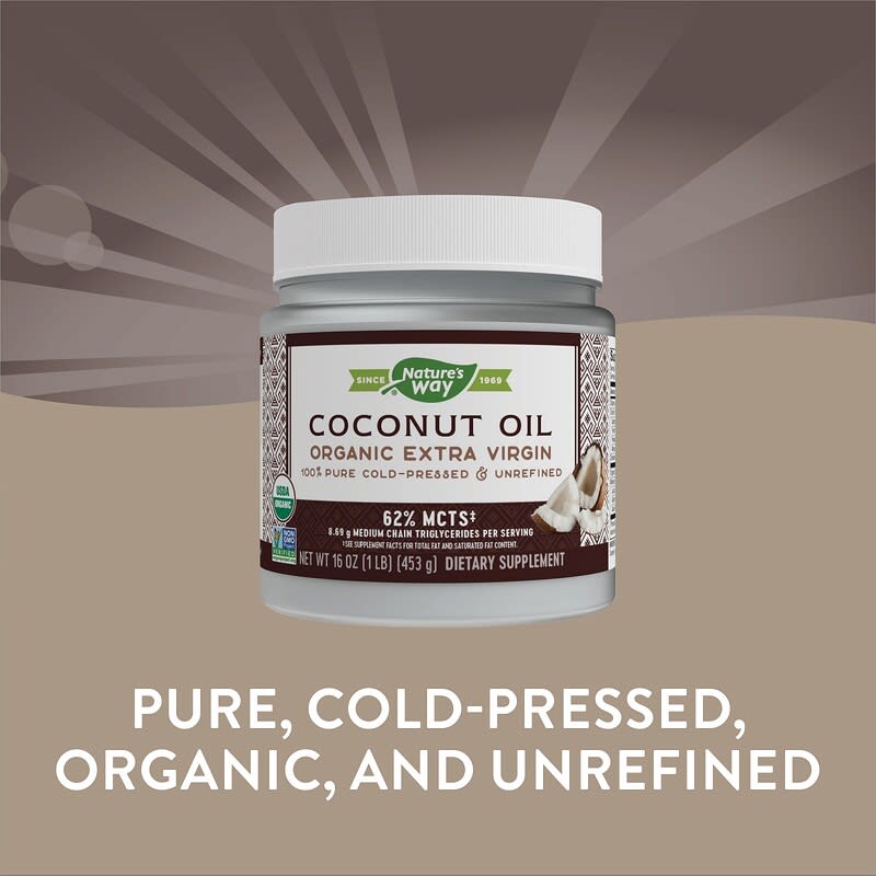 Nature's Way Pure Extra Virgin Coconut Oil (Organic)  16 oz