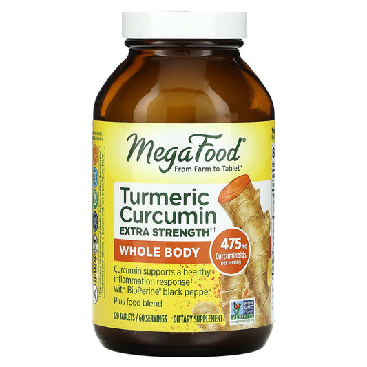 Megafood Turmeric Strength for Whole Body  120 tabs