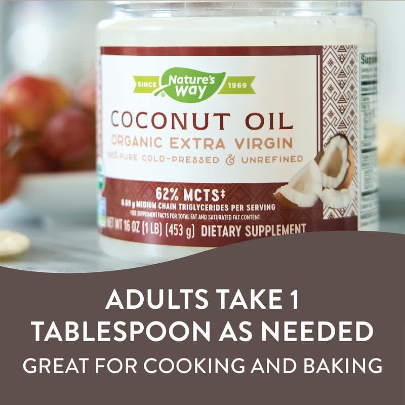 Nature's Way Pure Extra Virgin Coconut Oil (Organic)  16 oz