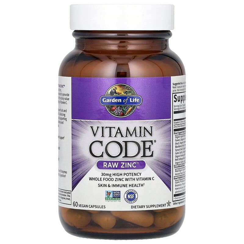 Garden Of Life Vitamin Code - Raw Zinc  60 vcaps