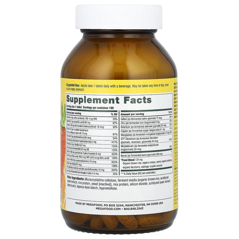 Megafood One Daily Multi  180 tabs