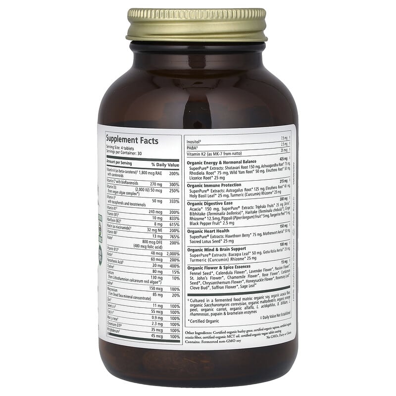 Pure Synergy Vita-Min-Herb - Women's Multivitamin  120 tabs