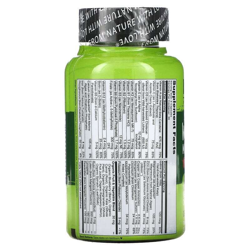 Naturelo Whole Food Multivitamin For Teens  60 vcaps